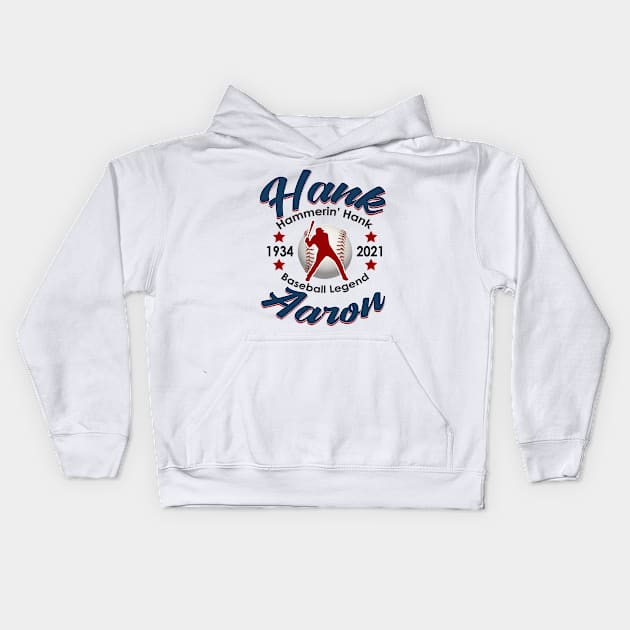 Hank Aaron Kids Hoodie by Myteeshirts